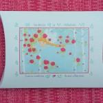 Tyynyliina " Suukkoja ja halauksia " 50x60 cm pakkauksineen