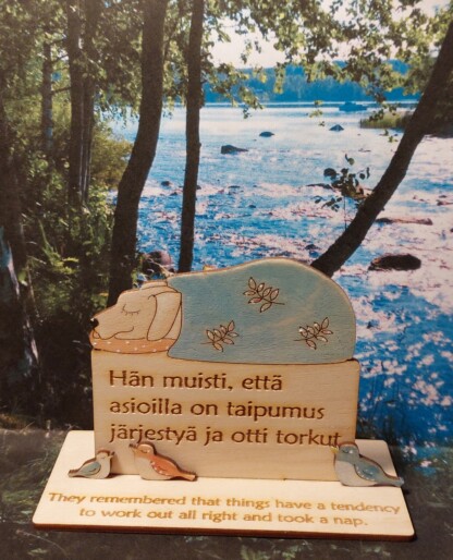 Tekstiviesti Asioilla on taipumus järjestyä
