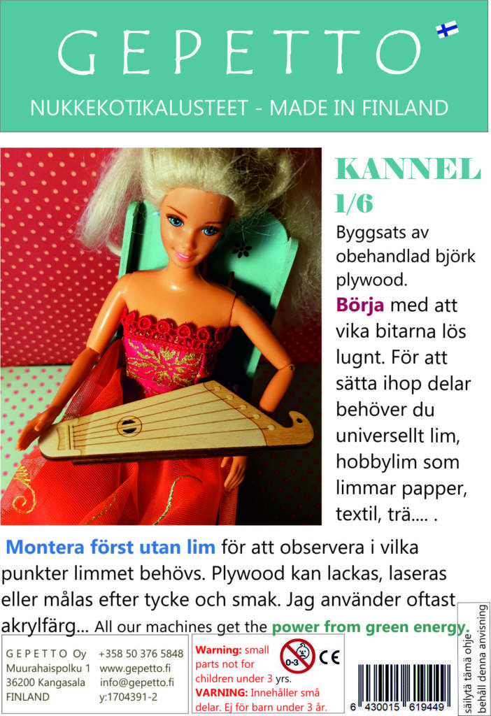 Kantele för Barbie