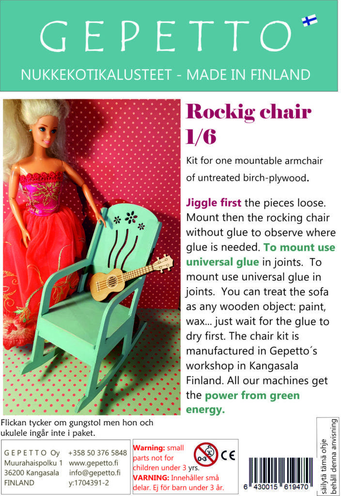 Rocking chair for Barbie