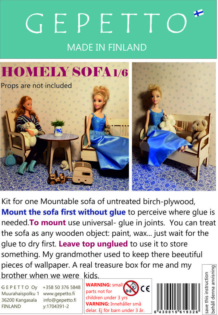 HOMELY SOFA FOR BARBIE
