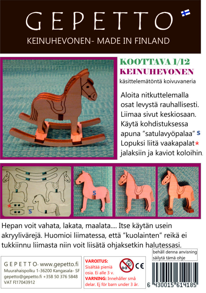 Keinuhevonen 1:12