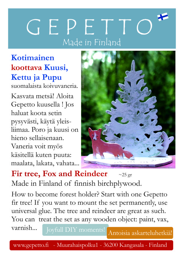 Kettu kuusi ja pupu