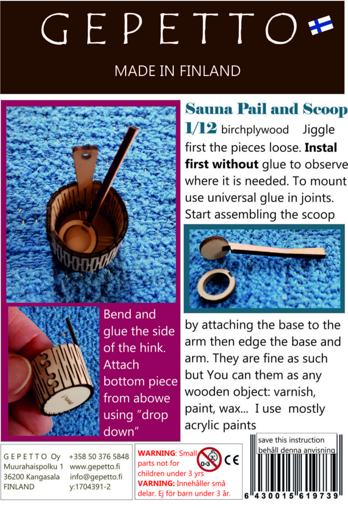Sauna Pail and Scoop