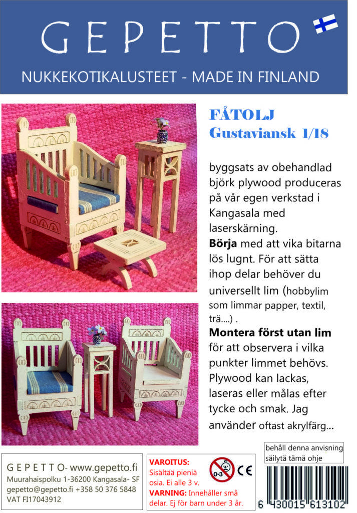 Gustaviansk Fåtölj 1/18