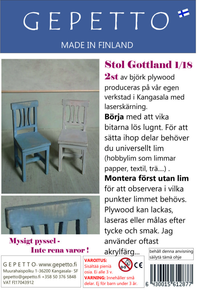 Gustaviansk stol - Gottalnd