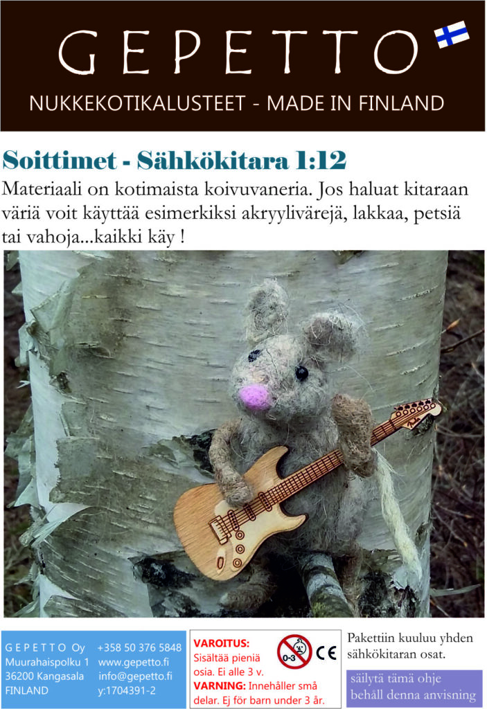 Sähkökitara miniatyyri