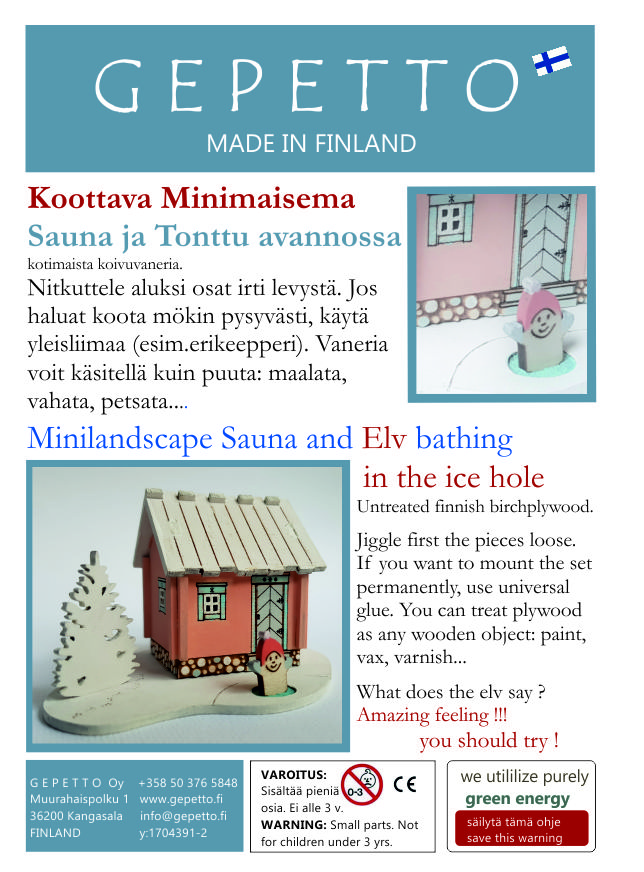 Sauna ja Tonttu avannossa