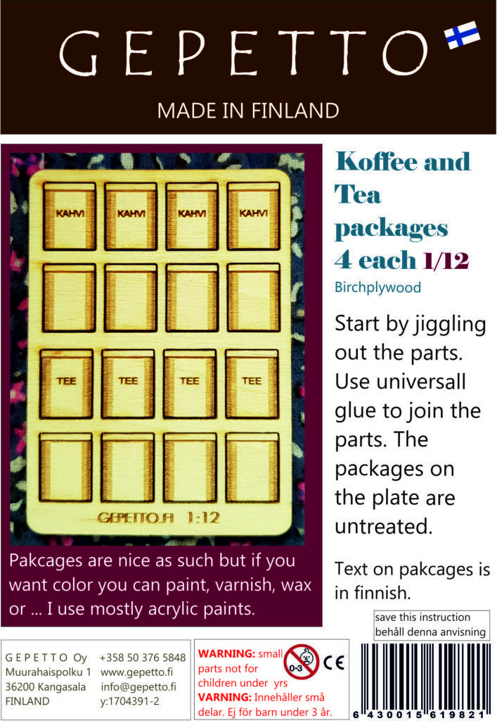 Koffee and Tea packages 