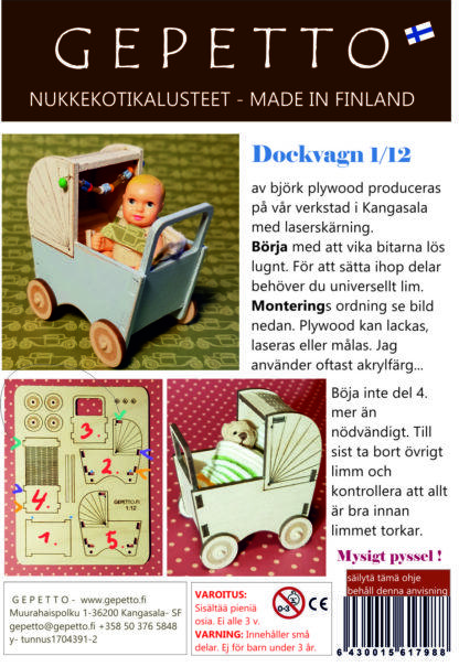 dockvagn kit av plywood