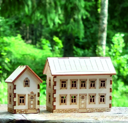 Koottavat miniatyyritalot